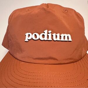 Podium hat One Size Terracotta Color